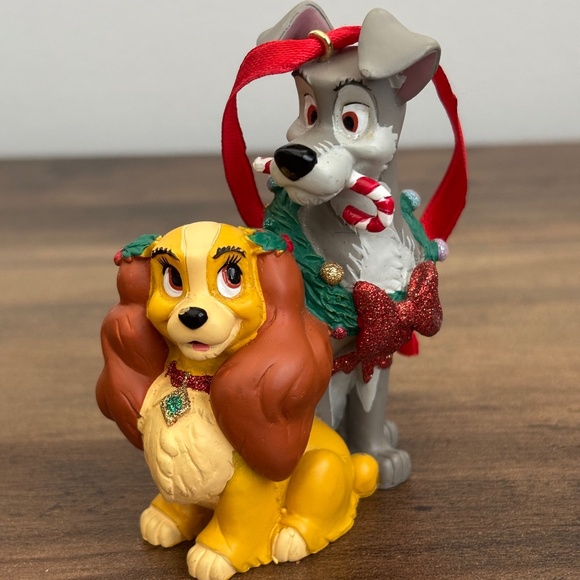 Disney Parks LADY AND THE TRAMP Holiday Christmas Tree Ornament Dogs Decor Candy - Picture 1 of 13